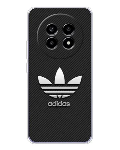 Чехол для Realme 13 Pro с картинкой «Adidas Карбоновая текстура»