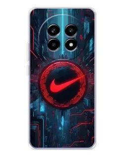 Чехол для Realme 13 Pro с картинкой «Техногенный стиль Nike»