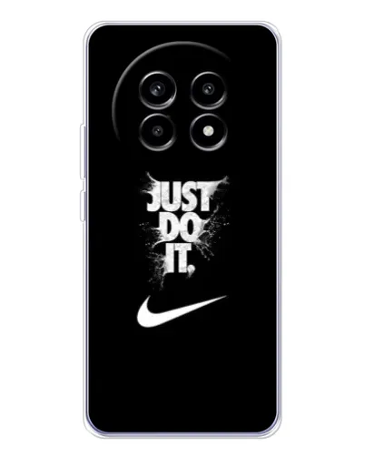 Чехол для Realme 13 Pro с картинкой «Текстовый принт Nike»