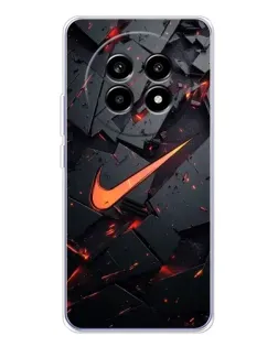 Чехол для Realme 13 Pro с картинкой «Nike — эффект разломов»