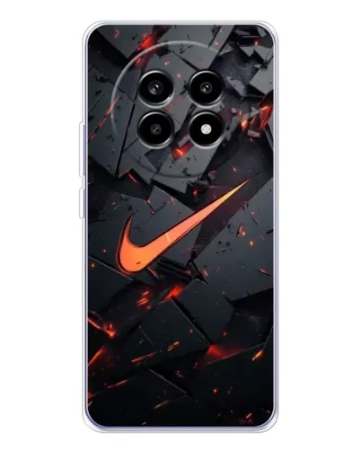 Чехол для Realme 13 Pro с картинкой «Nike — эффект разломов»