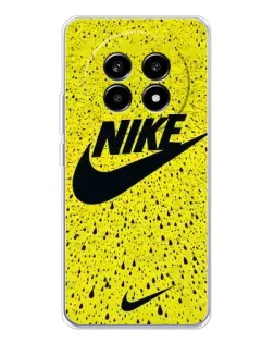 Чехол для Realme 13 Pro с картинкой «Желтый текстурный Nike»
