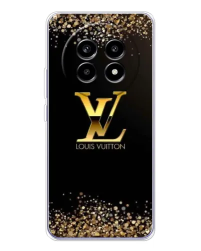 Чехол для Realme 13 Pro с картинкой «LV — золотые искры»