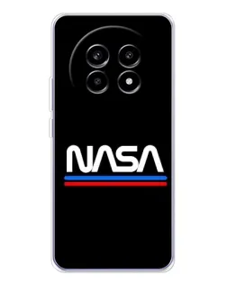 Чехол для Realme 13 Pro с картинкой «NASA — классика Red Blue»