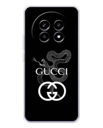 Чехол для Realme 13 Pro с картинкой «Gucci — серебряная змея»