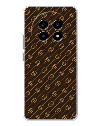 Чехол для Realme 13 Pro с картинкой «Gucci — золотые диагонали»
