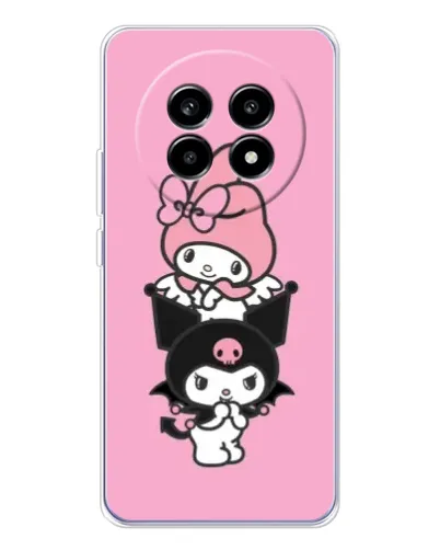 Чехол для Realme 13 Pro с картинкой «My Melody и Kuromi»