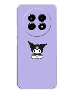 Чехол для Realme 13 Pro с картинкой «Kuromi — фиолетовый минимализм»