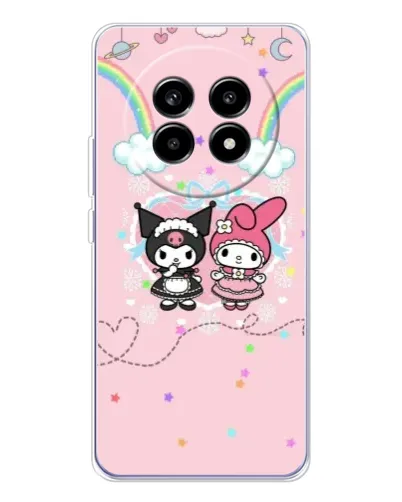 Чехол для Realme 13 Pro с картинкой «My Melody и Kuromi»