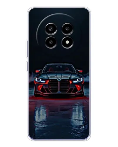 Чехол для Realme 13 Pro с картинкой «BMW на мокрой дороге»
