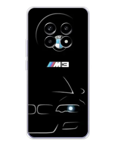 Чехол для Realme 13 Pro с картинкой «Минималистичный принт BMW M3»