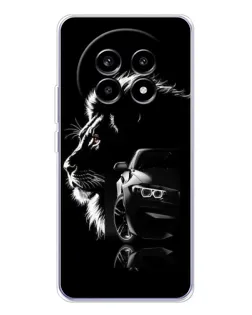 Чехол для Realme 13 Pro с картинкой «BMW и лев»