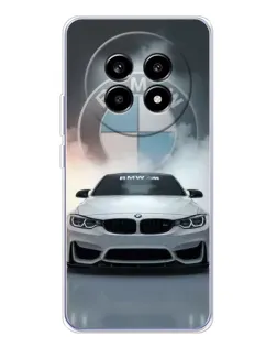 Чехол для Realme 13 Pro с картинкой «BMW в белом дыму»