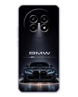 Чехол для Realme 13 Pro с картинкой «BMW сквозь ночной город»