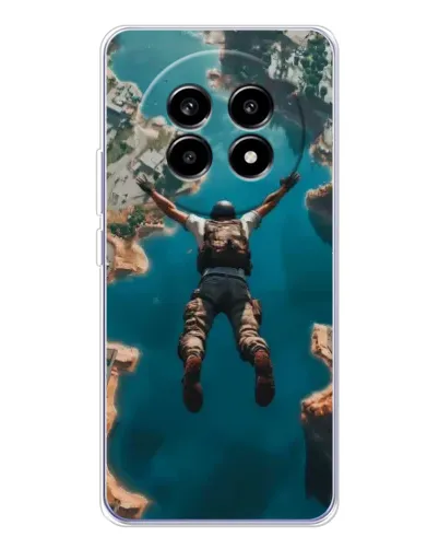 Чехол для Realme 13 Pro с картинкой «PUBG — свободное падение»