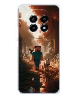 Чехол для Realme 13 Pro с картинкой «Стив в лесу»