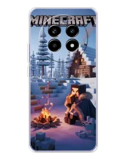 Чехол для Realme 13 Pro с картинкой «Зимний Minecraft»