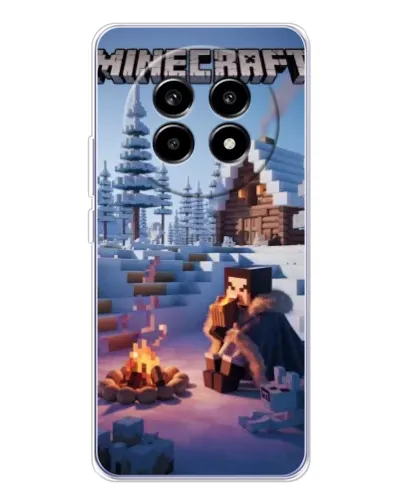 Чехол для Realme 13 Pro с картинкой «Зимний Minecraft» Чехол для Realme 13 Pro с картинкой «Зимний Minecraft»