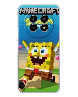 Чохол для Realme 13 Pro з картинкою «Губка Боб Minecraft» Чохол для Realme 13 Pro з картинкою «Губка Боб Minecraft»