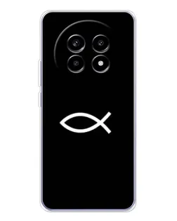 Чехол для Realme 13 Pro с картинкой «Символ рыбы Jesus» Чехол для Realme 13 Pro с картинкой «Символ рыбы Jesus»