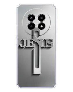 Чехол для Realme 13 Pro с картинкой «Металлический крест Jesus» Чехол для Realme 13 Pro с картинкой «Металлический крест Jesus»
