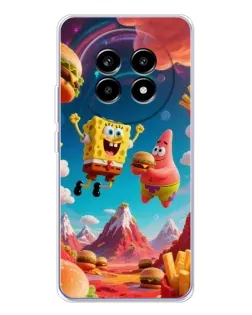 Чехол для Realme 13 Pro с картинкой «Космический фастфуд»