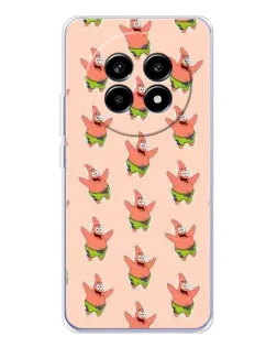 Чехол для Realme 13 Pro с картинкой «Патрик Стар паттерн»