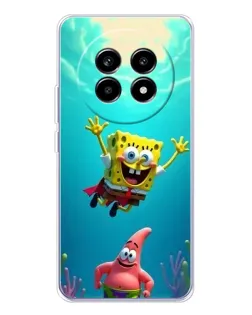 Чехол для Realme 13 Pro с картинкой «Спанч Боб под водой» Чехол для Realme 13 Pro с картинкой «Спанч Боб под водой»