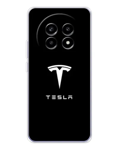Чохол для Realme 13 Pro з картинкою «Tesla White Logo»