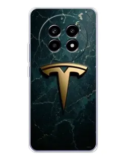 Чохол для Realme 13 Pro з картинкою «Мармурова Tesla Gold»