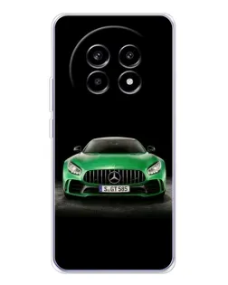 Чехол для Realme 13 Pro с картинкой «Mercedes — неоновый лого»