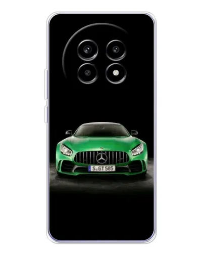 Чехол для Realme 13 Pro с картинкой «Mercedes — неоновый лого»