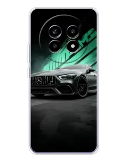 Чехол для Realme 13 Pro с картинкой «Темный Mercedes AMG»