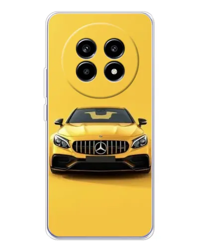 Чехол для Realme 13 Pro с картинкой «Желтый Mercedes GT»