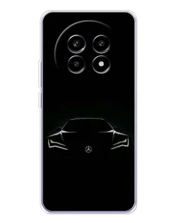 Чохол для Realme 13 Pro з картинкою «Mercedes — силует авто»