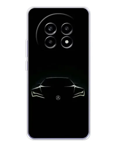 Чохол для Realme 13 Pro з картинкою «Mercedes — силует авто» Чохол для Realme 13 Pro з картинкою «Mercedes — силует авто»
