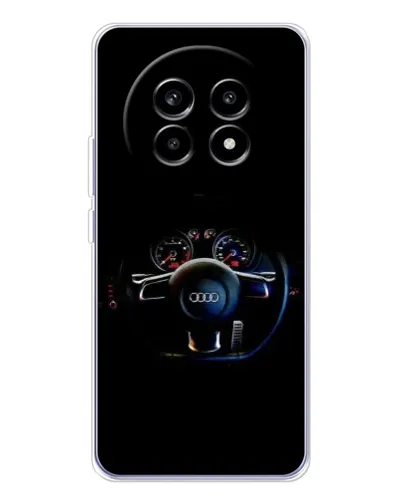 Чехол для Realme 13 Pro с картинкой «Салон Audi — руль»