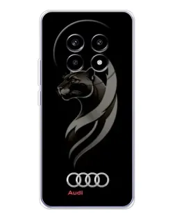 Чехол для Realme 13 Pro с картинкой «Графика — пантера и Audi»