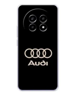 Чехол для Realme 13 Pro с картинкой «Audi — золотой логотип»