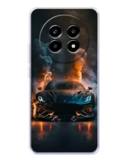 Чехол для Realme 13 Pro с картинкой «Lamborghini дымная эстетика»