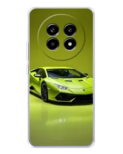 Чехол для Realme 13 Pro с картинкой «Салатовый Lamborghini Huracan»