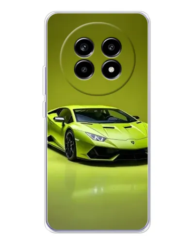 Чехол для Realme 13 Pro с картинкой «Салатовый Lamborghini Huracan»