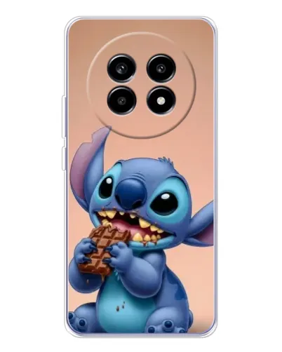 Чехол для Realme 13 Pro с картинкой «Стич ест шоколад»