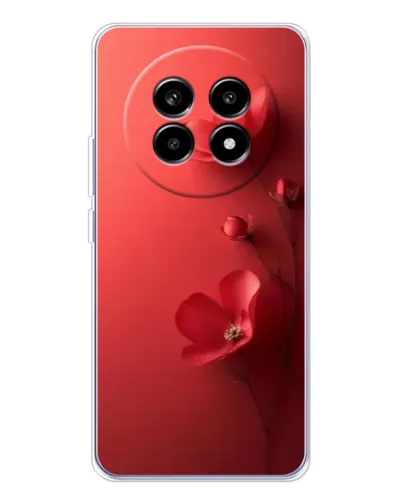 Чехол для Realme 13 Pro с картинкой «Маковые соцветия»