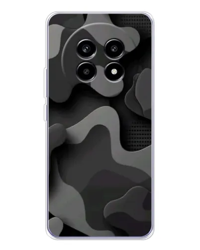 Чехол для Realme 13 Pro с картинкой «Темный абстрактный камуфляж»