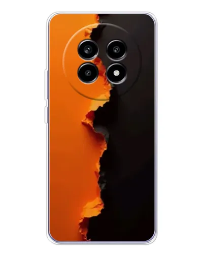 Чехол для Realme 13 Pro с картинкой «Оранжевый разлом»