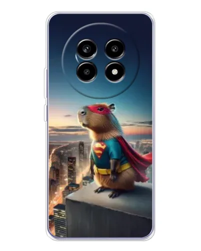 Чехол для Realme 13 Pro с картинкой «Капи-мен супергерой» Чехол для Realme 13 Pro с картинкой «Капи-мен супергерой»