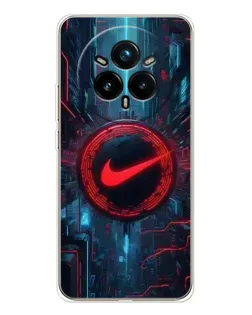 Чехол для Realme 14 Pro 5G с картинкой «Техногенный стиль Nike»