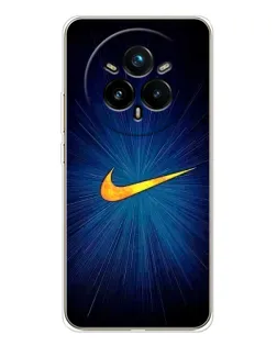 Чехол для Realme 14 Pro 5G с картинкой «Синий пульс Nike» Чехол для Realme 14 Pro 5G с картинкой «Синий пульс Nike»