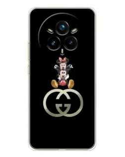 Чехол для Realme 14 Pro 5G с картинкой «Минни Маус на лого»